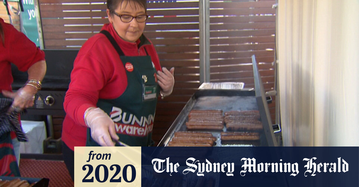 Video Bunnings sausage sizzle returns